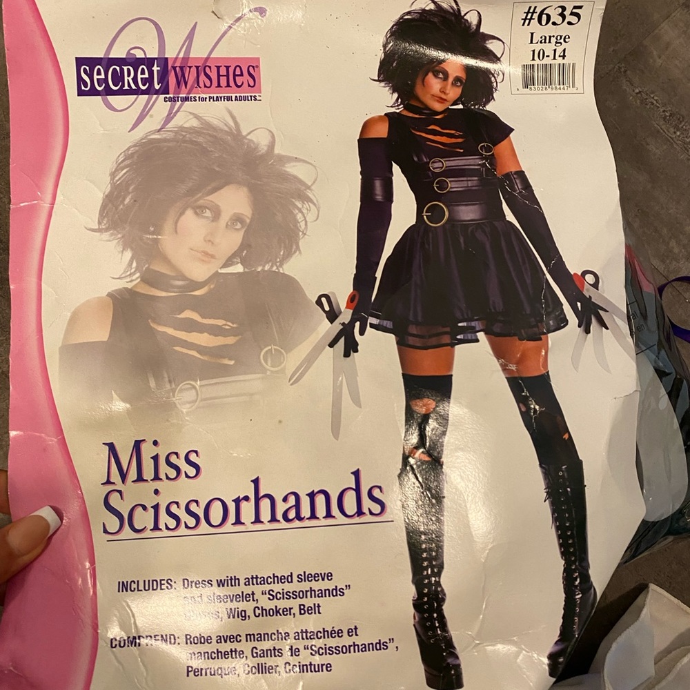 Womens sexy Halloween costume Edward scissor hands